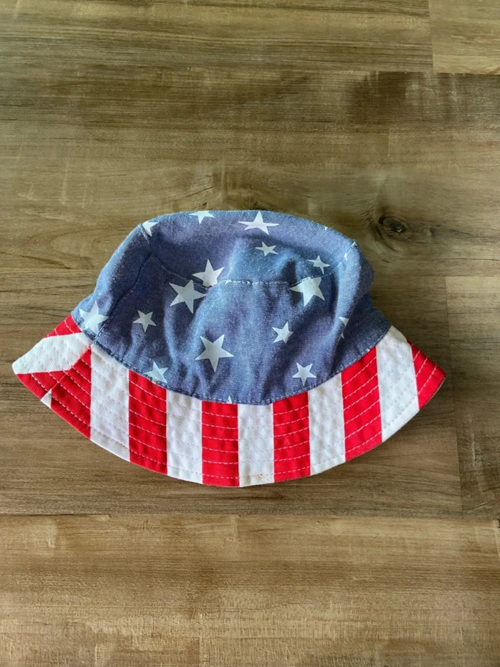 Kids Stars & Stripes Bucket Hat - Blue and Red